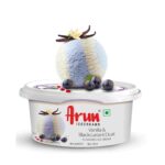 Arun Vanilla Blackcurrant Dual Ice Cream Tub 125ml