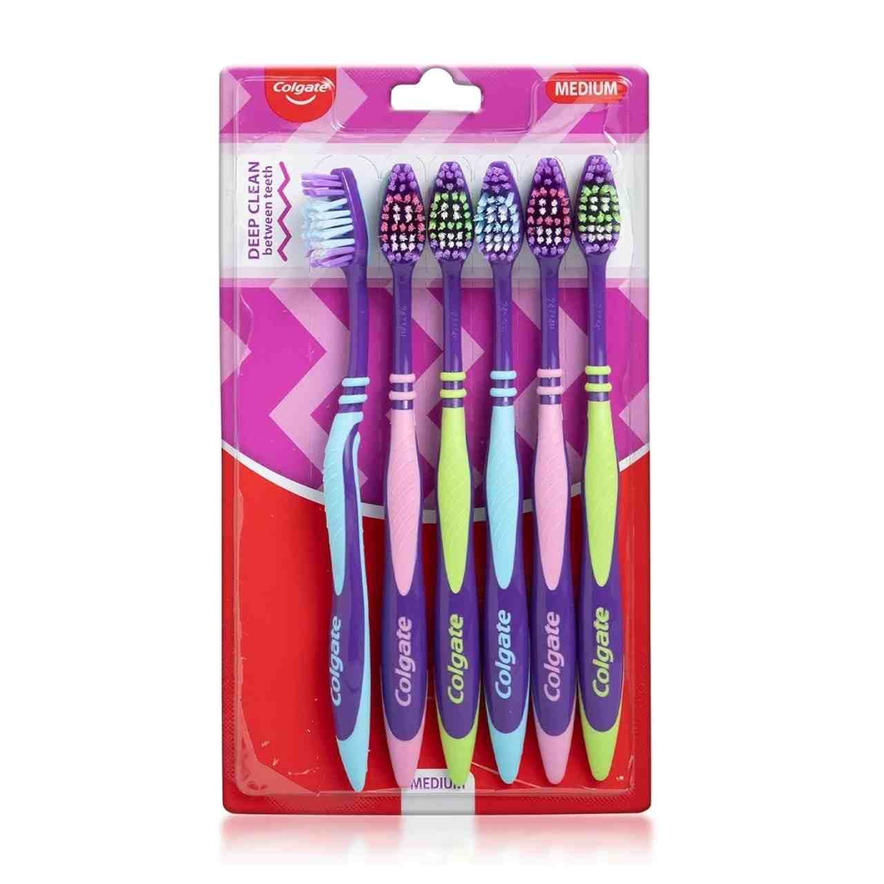 2026/05/1000518624.jpg Colgate Zig Zag Medium Toothbrush Pack Of 6 - Image 1