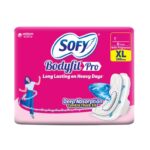 Sofy Bodyfit Pro Long Lasting On Heavy Days Sanitary Pads XL 6 Pads